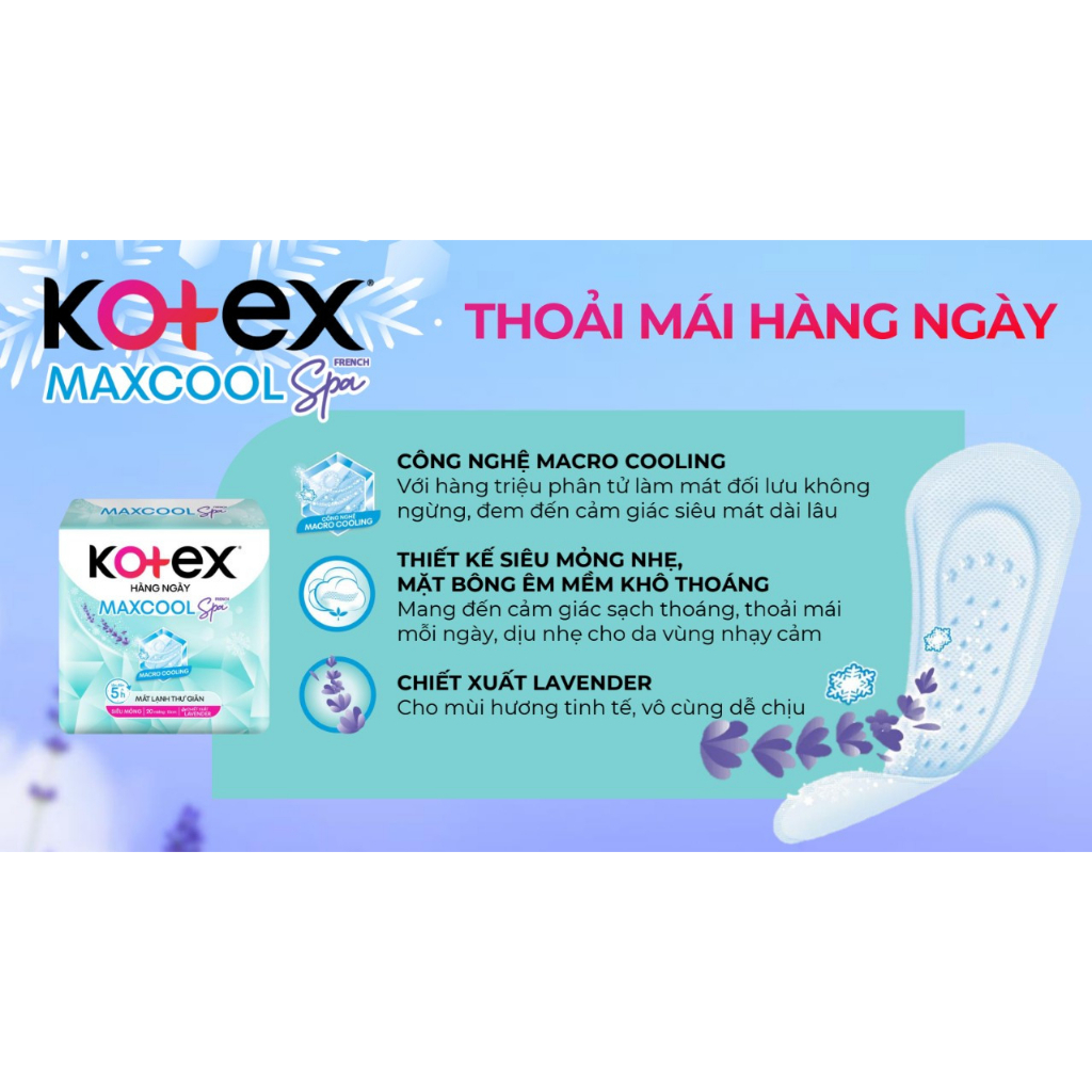 Băng vệ sinh Kotex Hàng Ngày Max Cool Spa