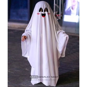 Áo choàng ma hình mặt cười hóa trang Halloween cho trẻ em và người lớn
