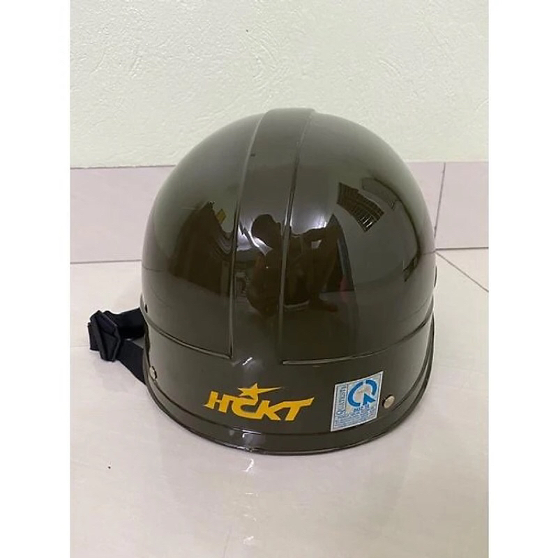 Mũ bảo hiểm HCKT xanh rêu có kính