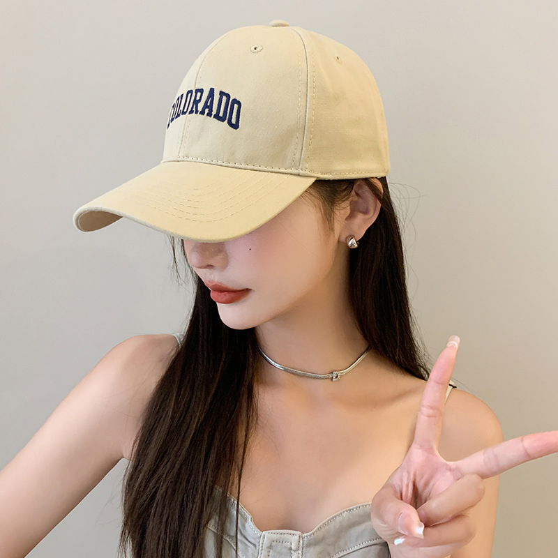 Mũ lưỡi trai, nón kết chất liệu vải Kaki thêu chữ COLORADO from mềm Unisex đi học đi chơi SOLILA STORE