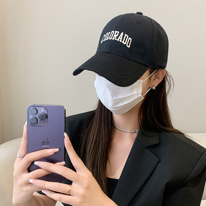 Mũ lưỡi trai, nón kết chất liệu vải Kaki thêu chữ COLORADO from mềm Unisex đi học đi chơi SOLILA STORE