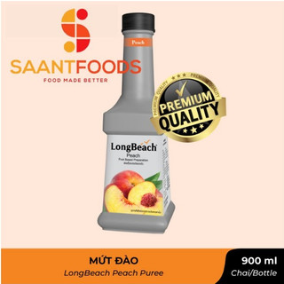 Mứt Đào - LongBeach Peach Puree 900ml