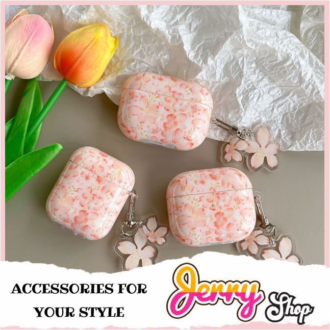 Vỏ Đựng Tai Nghe Airpods Hoa Phù Hợp Với Các Dòng 1/2/3/Pro - Jerry Shop
