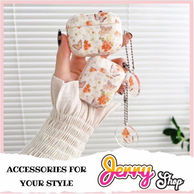 Vỏ Đựng Tai Nghe Airpods Hoa Phù Hợp Với Các Dòng 1/2/3/Pro - Jerry Shop