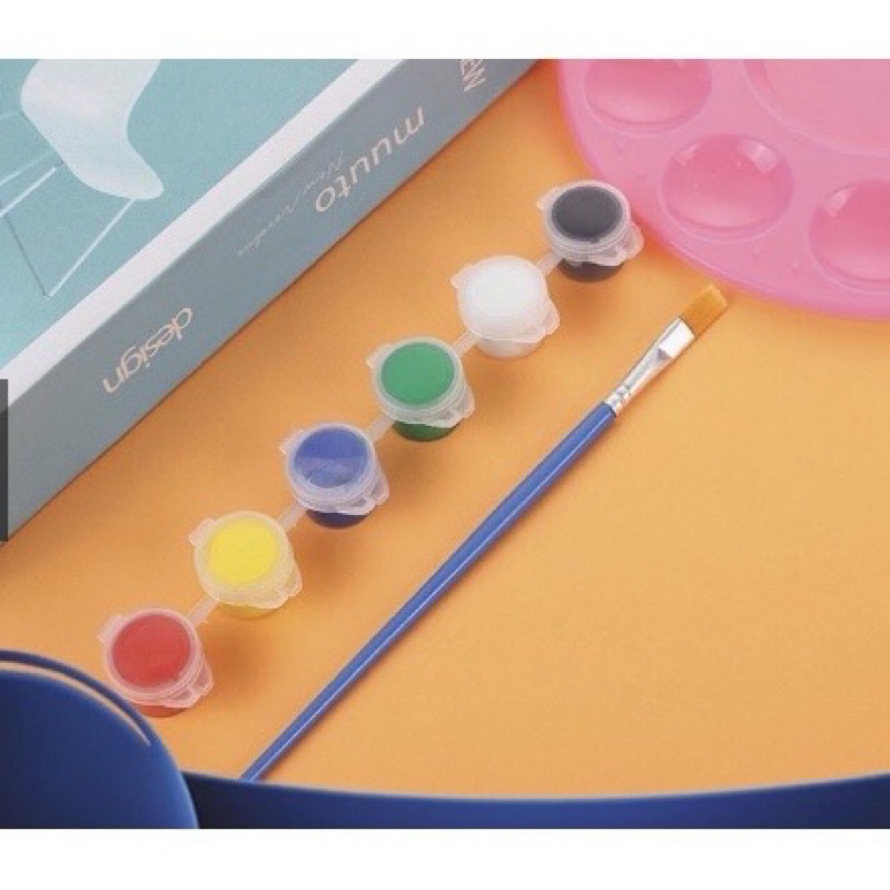 Set 6/ 8 màu mini Acrylic tặng kèm cọ vẽ