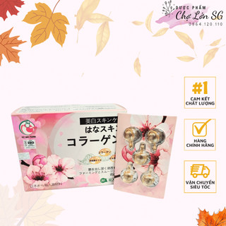 [CHÍNH HÃNG] Viên bôi dưỡng da Collagen Hana Skin Collagen Mặt Hoa Da Phấn – hộp 30 viên