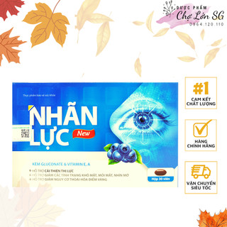 Viên uống bổ mắt Nhãn Lực New hỗ trợ mỏi mắt khô mắt giảm thị lực - Hộp 30 viên