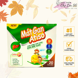 [CHÍNH HÃNG] Viên uống tăng cường chức năng gan Mát Gan Atiso 500mg – hộp 20 ống 10ml
