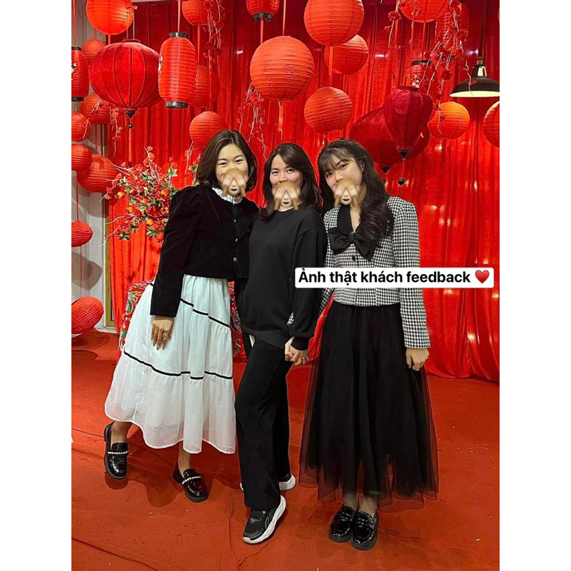 Chân váy voan 3 lớp hàng QC