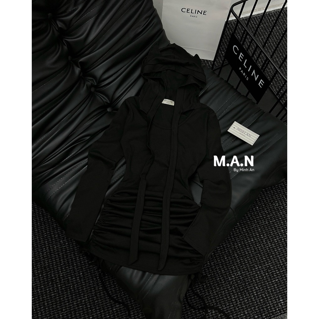 Đầm body nhún dây rút 3 màu hot hit fỏm chuẩn xịn