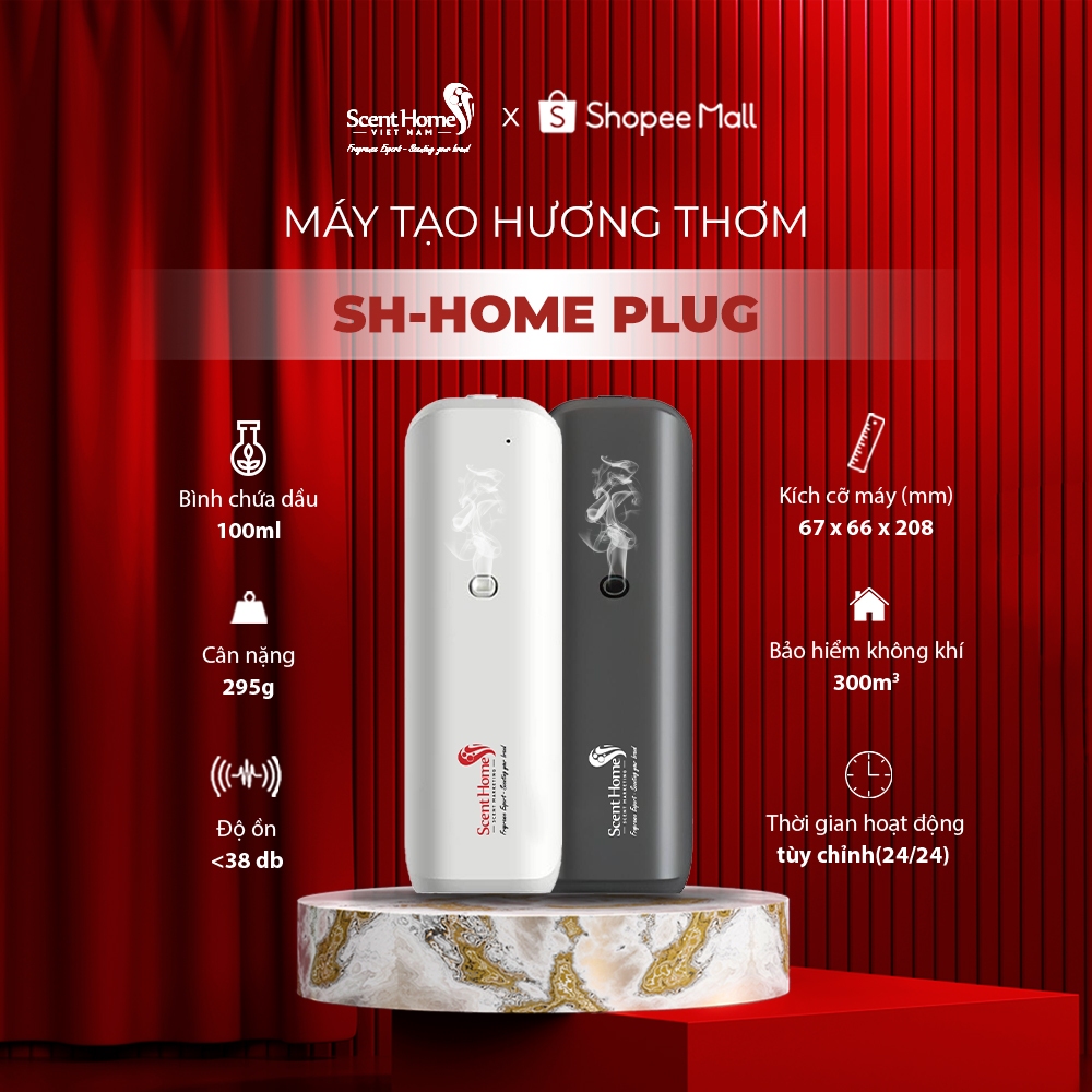 Máy tạo hương thơm cao cấp Scent Homes (SH-HOME Plug) dành cho gia đình, văn phòng