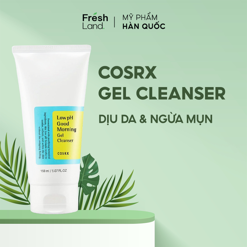 Sữa Rửa Mặt Cosrx Dạng Gel Low pH Good Morning 150ml - Gel Rửa Mặt Chiết Xuất Tràm Trà