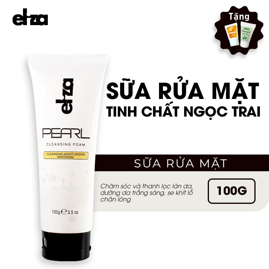 Sữa rửa mặt ngọc trai Eliza Pearl 100g làm sạch và dưỡng sáng da