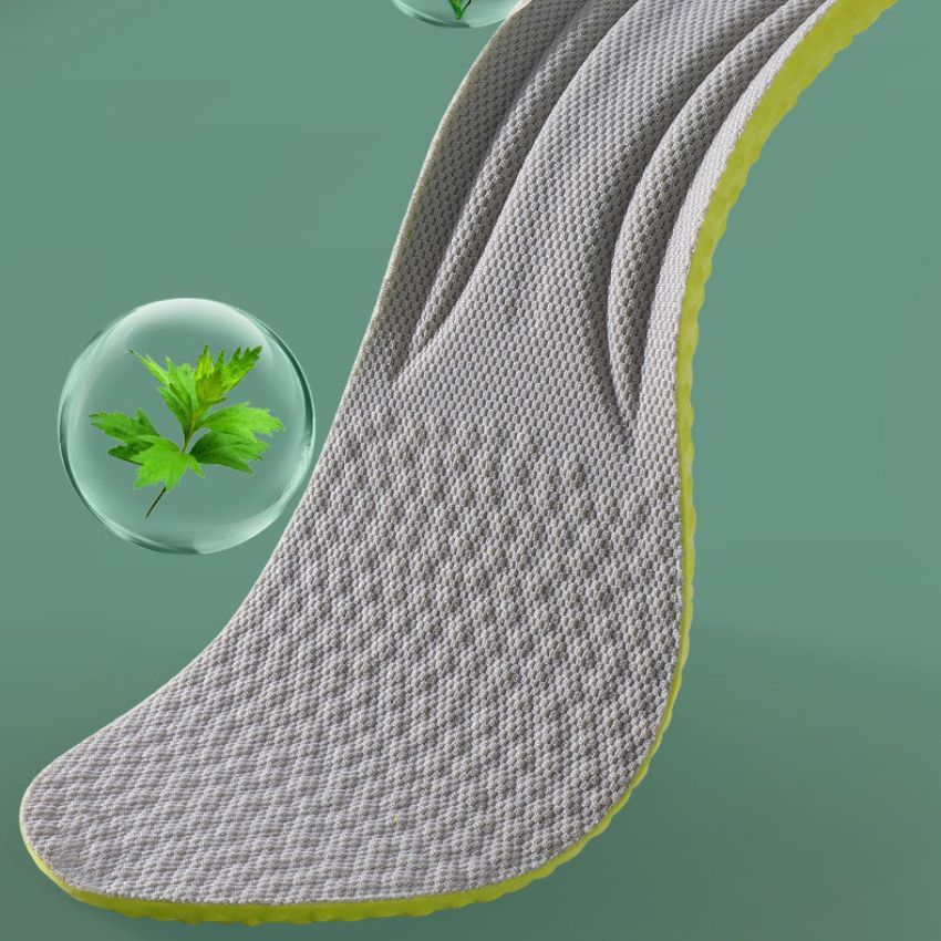 Lót giày thể thao nam nữ thành phần thảo dược thông hơi thoáng khí nhẹ êm,Miếng lót giày nam khử mùi LG13