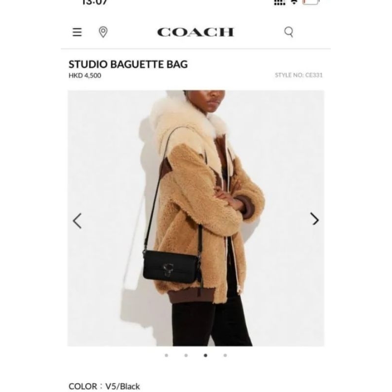 🍀🍀STUDIO BAGUETTE BAG🍀Mẫu coach mini mới sang trọng