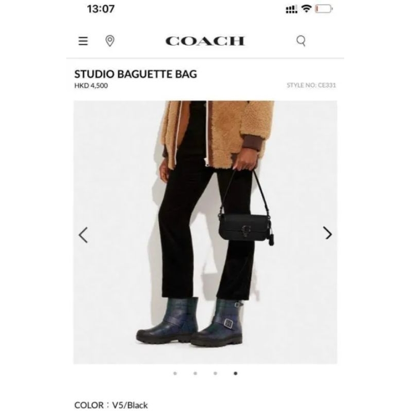 🍀🍀STUDIO BAGUETTE BAG🍀Mẫu coach mini mới sang trọng