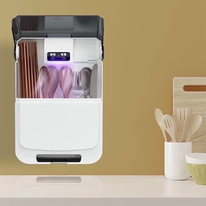 Máy Sấy Thìa Đũa AYUMO - Máy Khử Khuẩn Đũa Thìa Bằng Tia UV - Ngăn Nấm Mốc Hiệu Quả