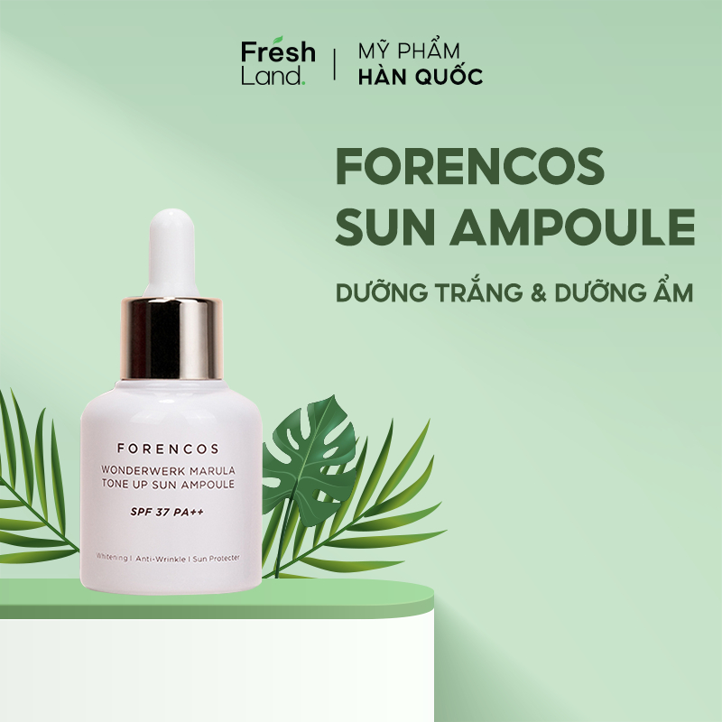 Tinh chất Ampoule chống nắng dưỡng trắng da Forencos WonderWerk Marula Tone Up Sun Ampoule