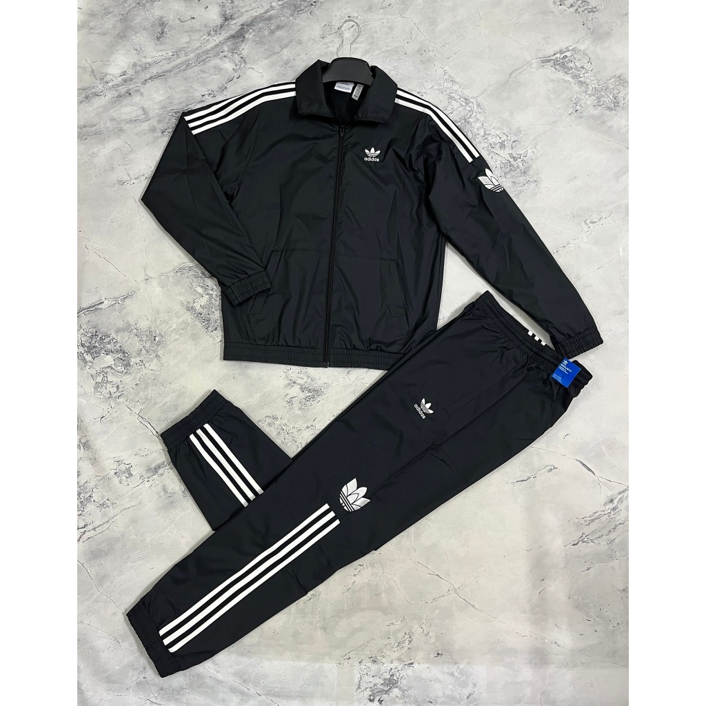 Adidas Adicolor 3D Trefoil Chất lượng Gió 2 lớp túi có khoá chỉ duy nhất size XS âu
