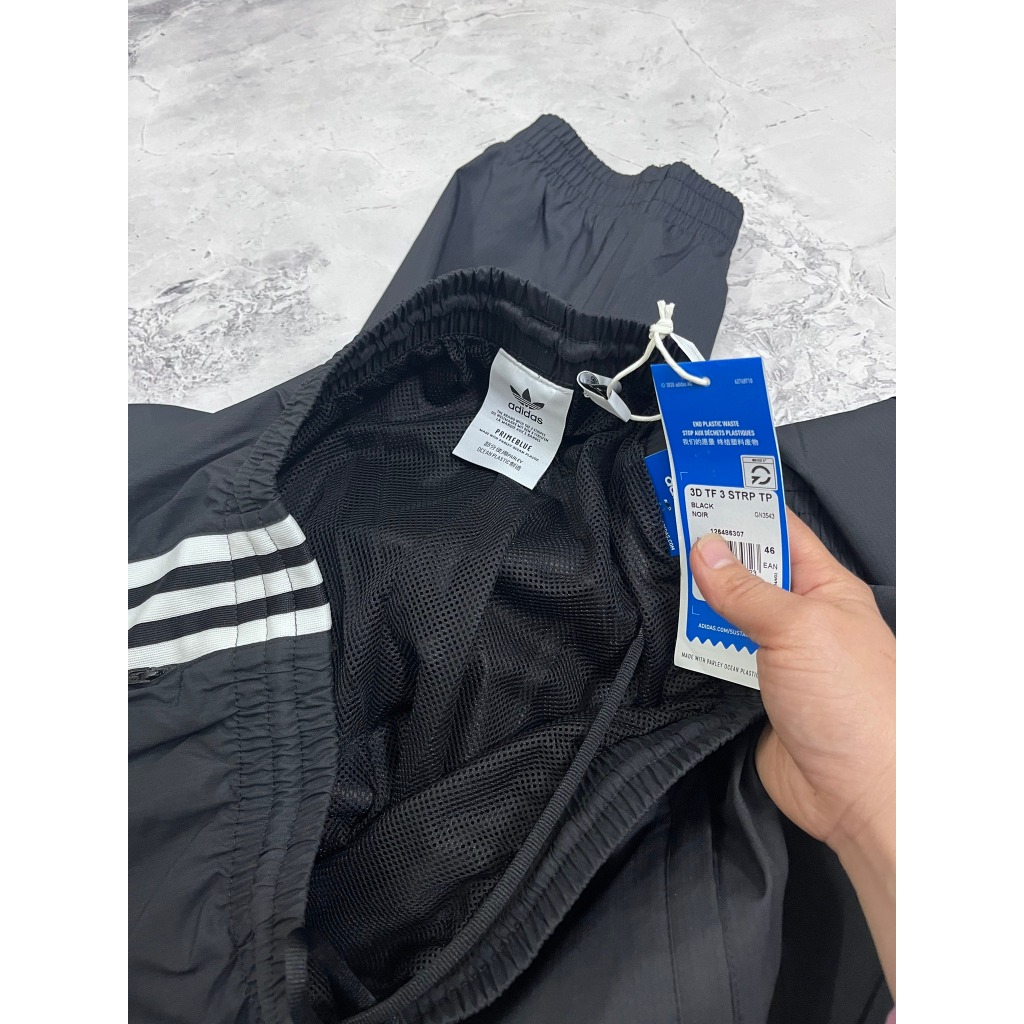 Adidas Adicolor 3D Trefoil Chất lượng Gió 2 lớp túi có khoá chỉ duy nhất size XS âu