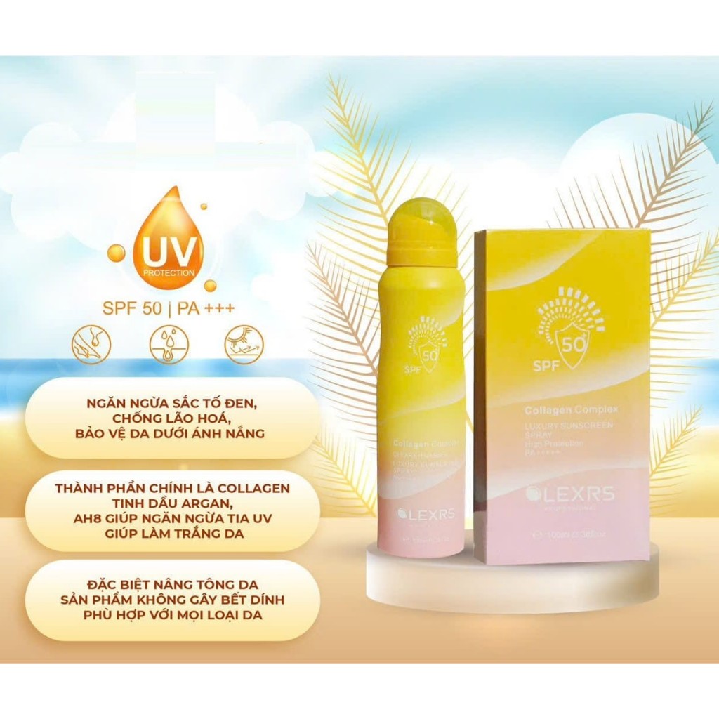 Xịt Chống Nắng Olexrs Collagen Complex Luxury Suncreen Spay 100ml