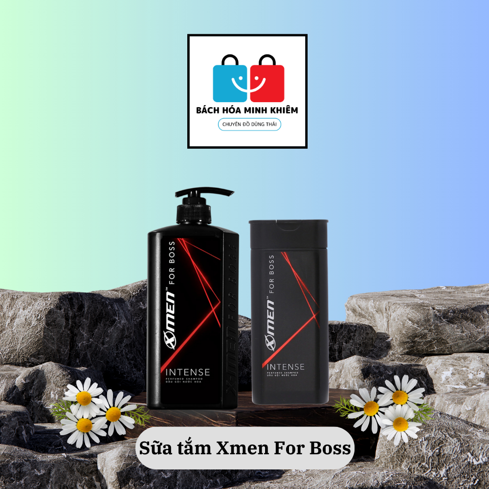 Tắm Gội X-Men for Boss Intense 2IN1 650g và Dầu gội nước hoa Intense 150g_ BÁCH HÓA MINH KHIÊM