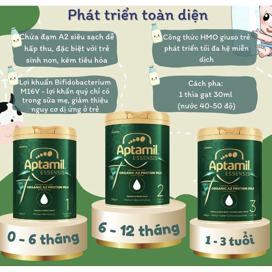 Aptamil - Sữa công thức Aptamil Essensis Organic A2 - SCT006004