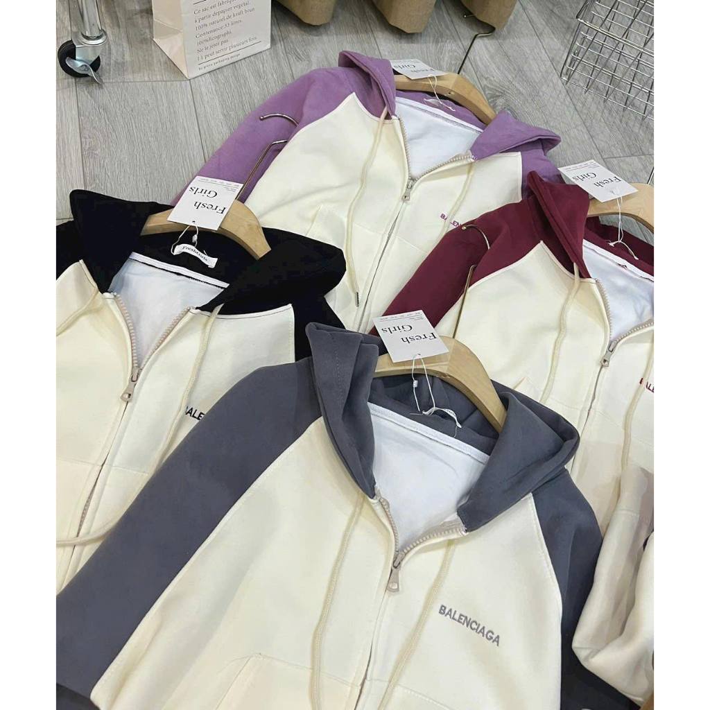 Áo khoác nỉ 2 da tay ráp lăng