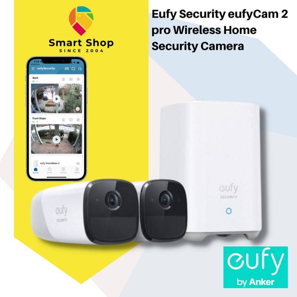 Bộ 2-Cam ngoài trời không dây Anker T8851 Eufy Security camera eufyCam 2 pro, Thời lượng pin 365 ngà