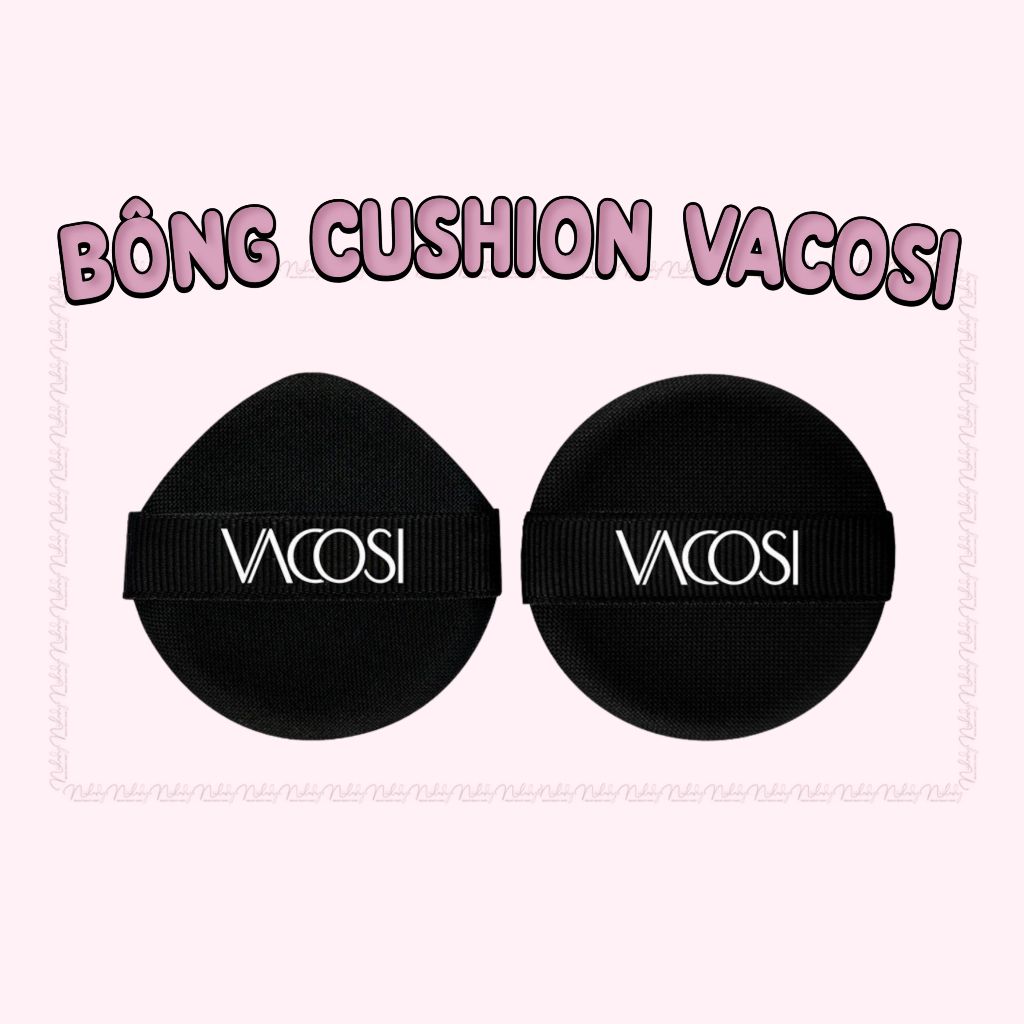 Bông Ướt Tròn, Mút Tán Kem Nền, Phấn Nước Vacosi Bông Cushion - Prs Round Pro Sponge