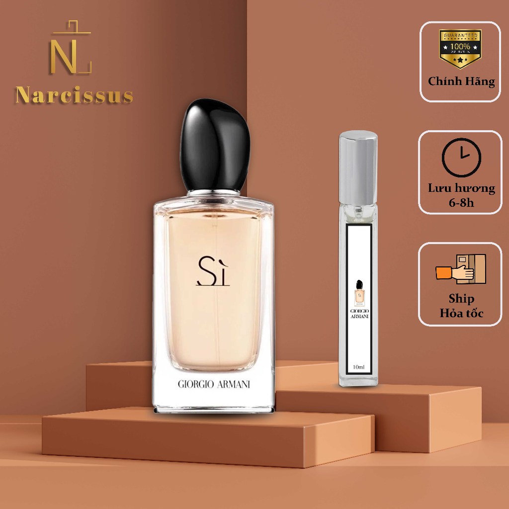 Nước Hoa nữ Giorgio Armani Sì EDP lưu hương lâu, cuốn hút - 10ml