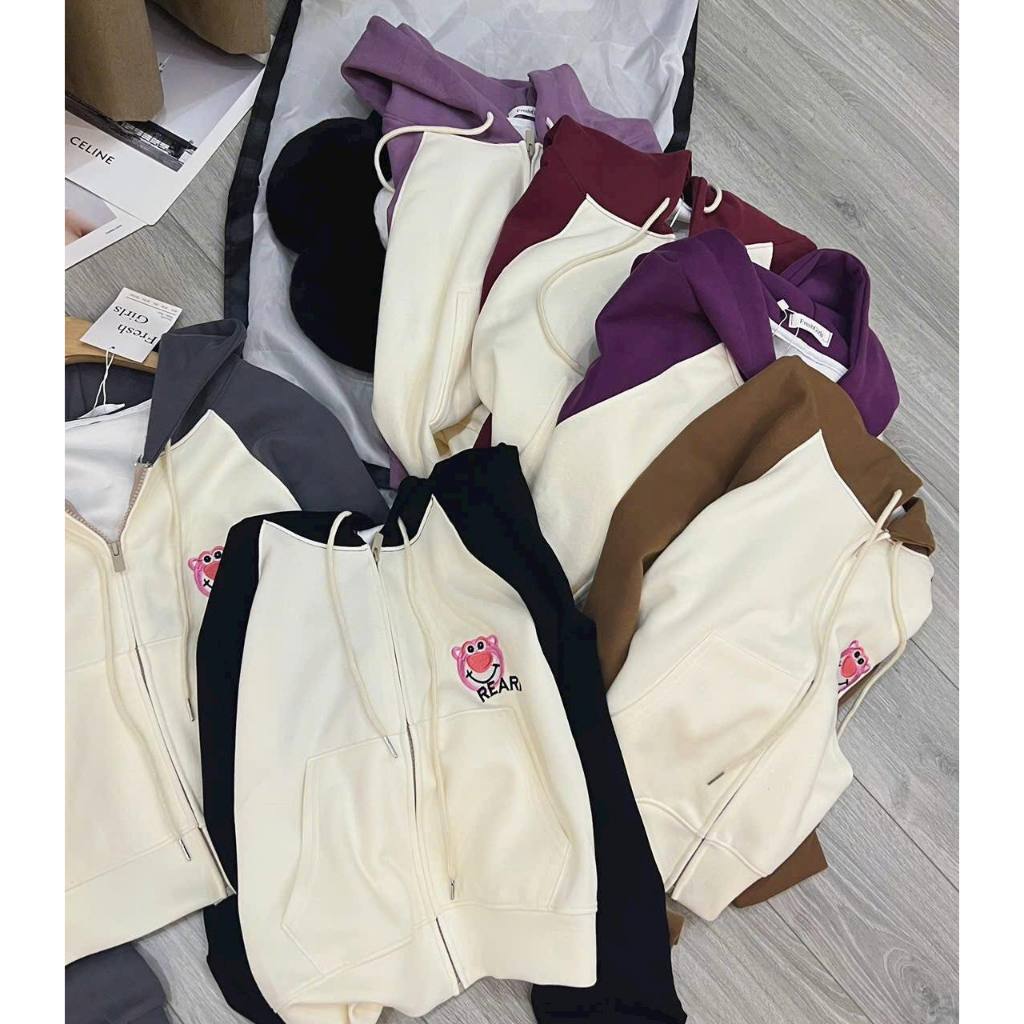 Áo khoác nỉ 2 da tay ráp lăng