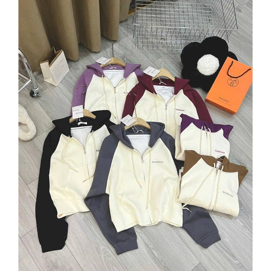 Áo khoác nỉ 2 da tay ráp lăng