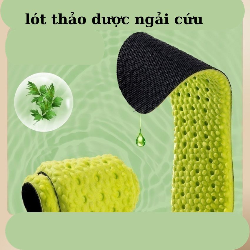 Lót giày kháng khuẩn khử mùi bằng thảo dược,lót giày thể thao nam nữ đủ size nhẹ êm thoáng khí lg13