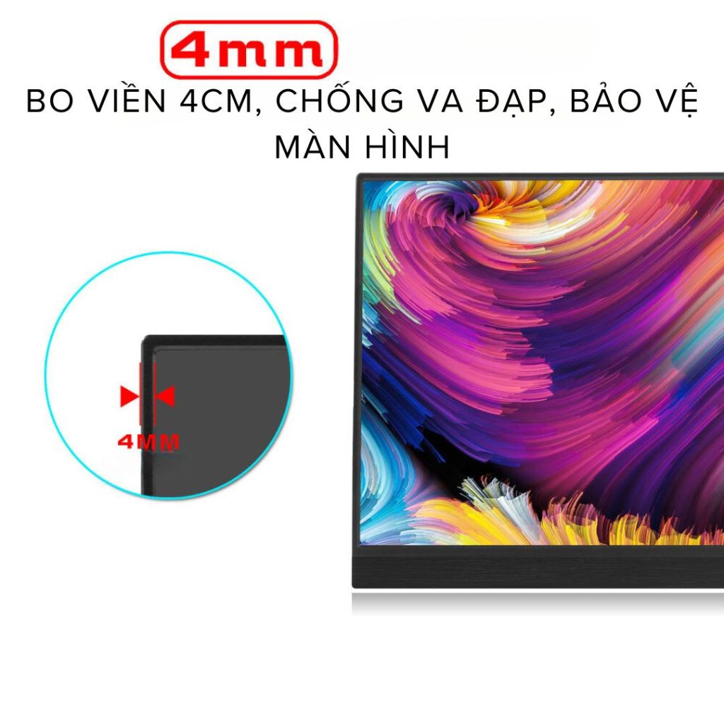 Màn Hình Di Động 15.6inch IPS FHD/2K/4K Type C HDMI, Màn Hình Thay Thế Cho Điện Thoại, Máy tính, Laptop