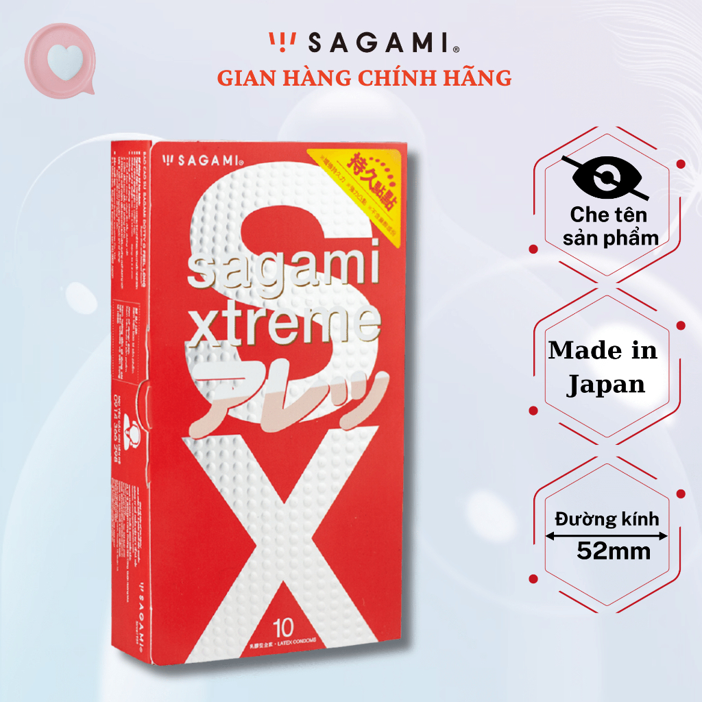 Bao cao su Sagami Feel Long bcs gai nhỏ hộp 10 chiếc