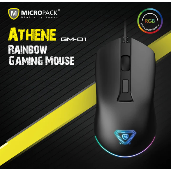 Chuột vi tính Micropack Wired Rainbow Gaming  Mouse-Black