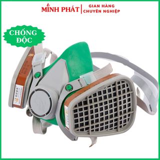 Mặt Nạ Phòng Độc 3100 Sử Dụng Than Hoạt Tính 2 Phin Lọc Bảo Vệ Sức Khỏe Minh Phát
