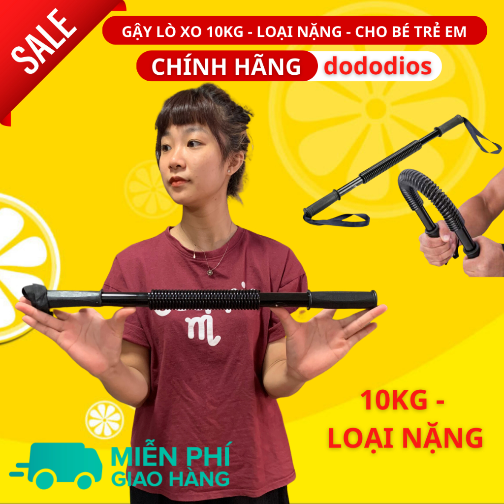 Thanh gậy lò xo 10 kg dododios cho trẻ em tập thể dục thể thao tại nhà