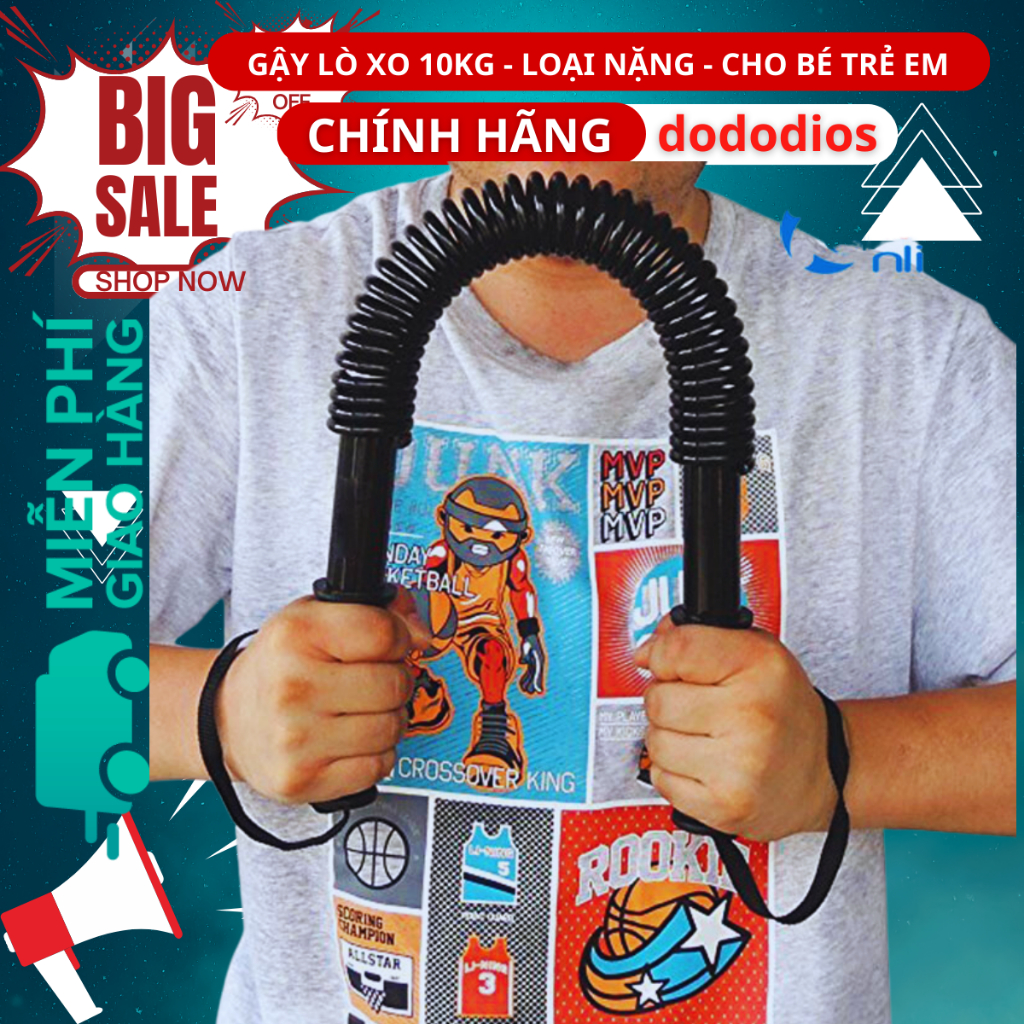 Thanh gậy lò xo 10 kg dododios cho trẻ em tập thể dục thể thao tại nhà
