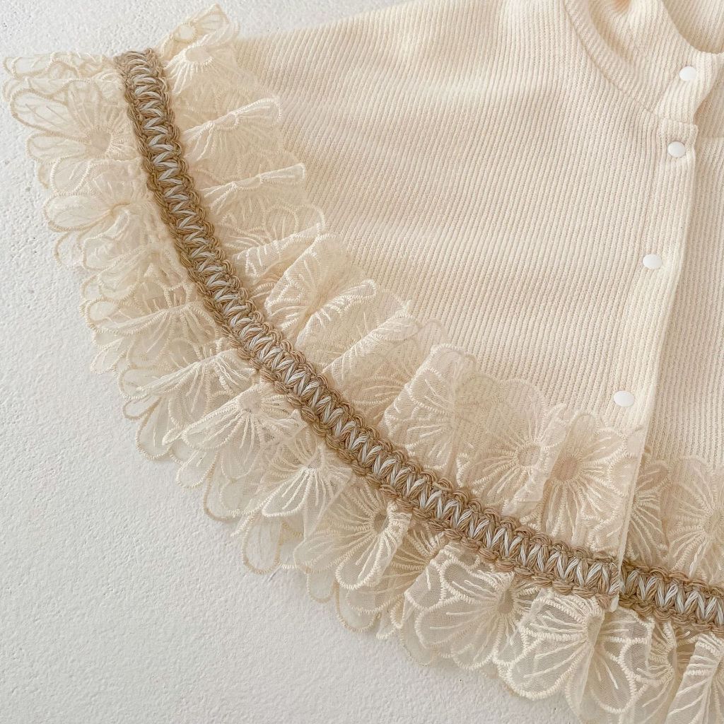 Áo choàng Len tăm ren