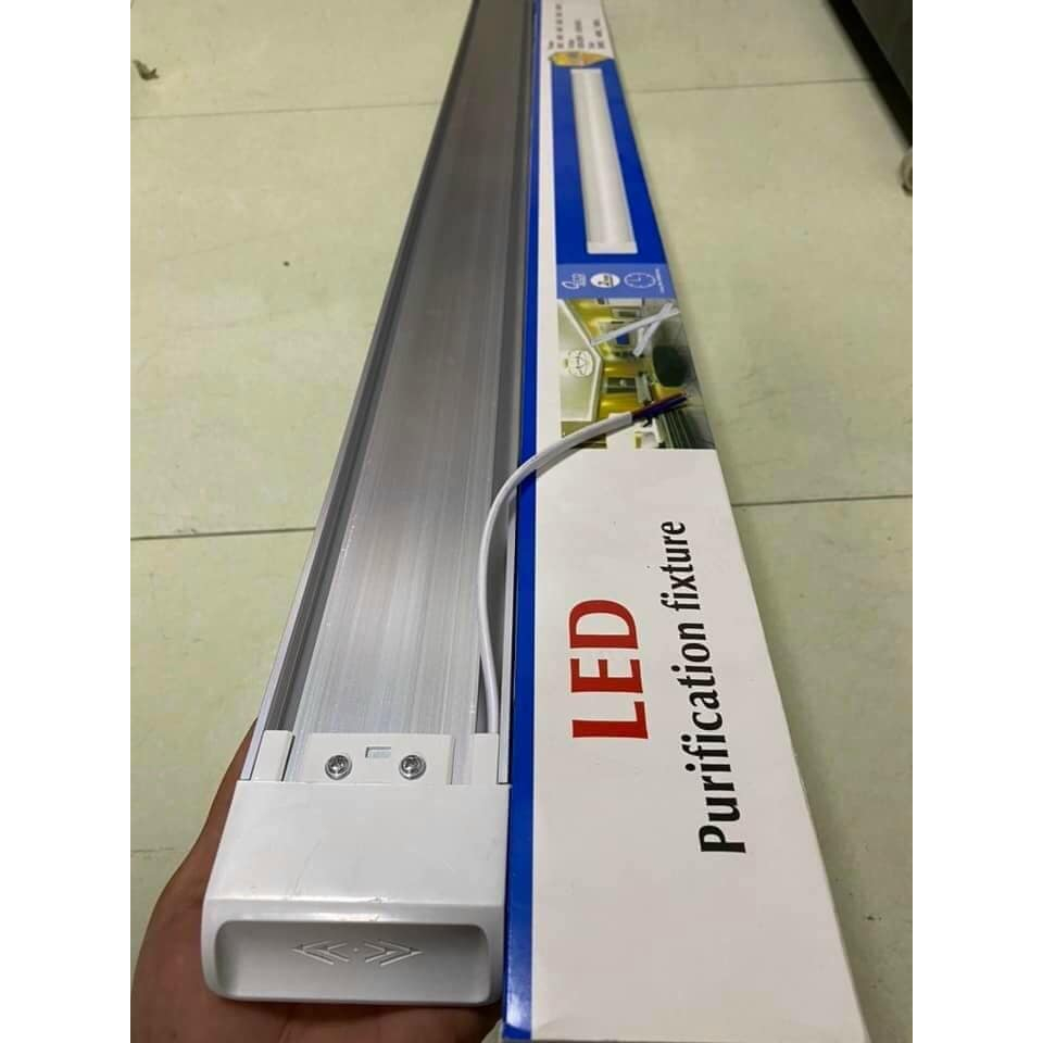 Combo 3 Đèn Tuýp Led 60W, Đèn Bán Nguyệt 1m2 Ánh Sáng Trắng, Bóng Tuýp Led Liền Máng Đầu Vuông, Bóng Đèn Led 60W