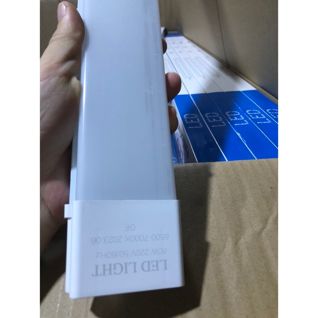 Combo 3 Đèn Tuýp Led 60W, Đèn Bán Nguyệt 1m2 Ánh Sáng Trắng, Bóng Tuýp Led Liền Máng Đầu Vuông, Bóng Đèn Led 60W