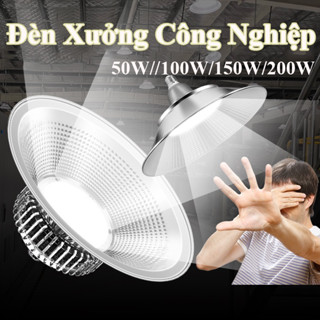 Đèn Led Nhà Xưởng, Chao Đèn Led, Đèn Công Nghiệp 100w,150w, 200w, Đen Treo Trần Công Suất Cao, Loại Cao Cấp