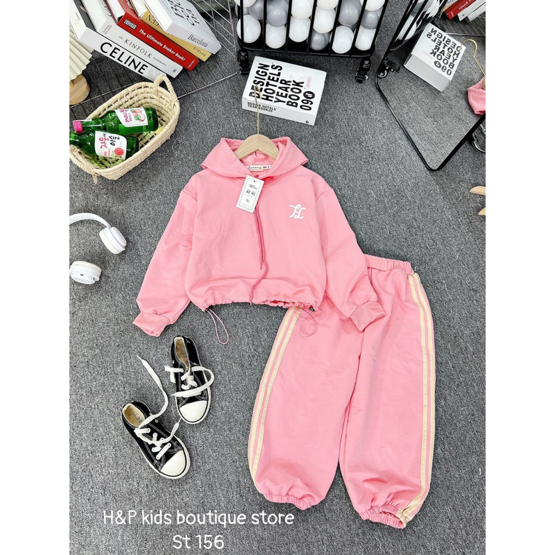 20-40kg  bộ thể thao dài tay có mũ size đại cho bé trai bé gái, bộ thu đông size đại cho bé