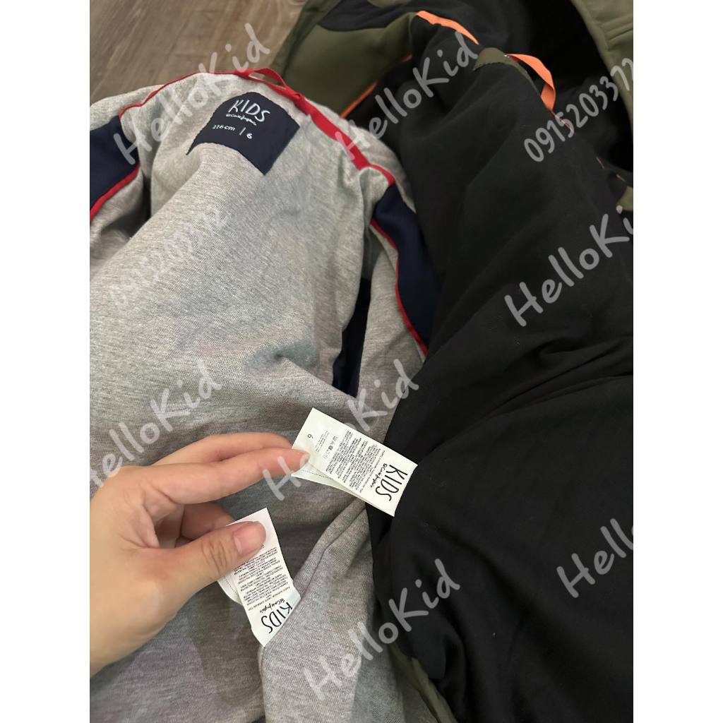 Áo khoác nhẹ xuất Âu cho bé