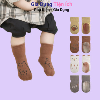 Tất chống trơn trượt cho bé trai bé gái nhiều hình dễ thương chất vải thoáng khí, thoải mái NEMO BABY