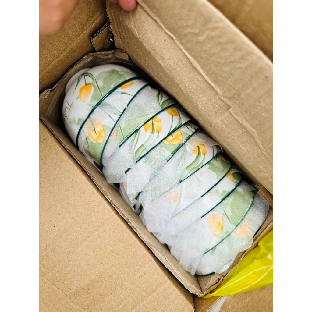 BÁT ĂN CƠM 3D đẹp 10 chiếc Bát dầy, chất men đẹp