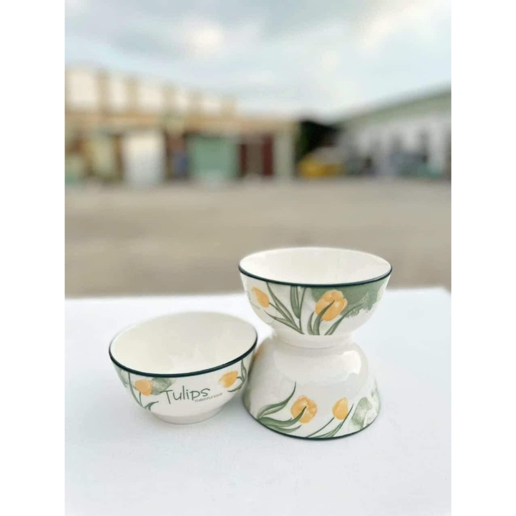 BÁT ĂN CƠM 3D đẹp 10 chiếc Bát dầy, chất men đẹp