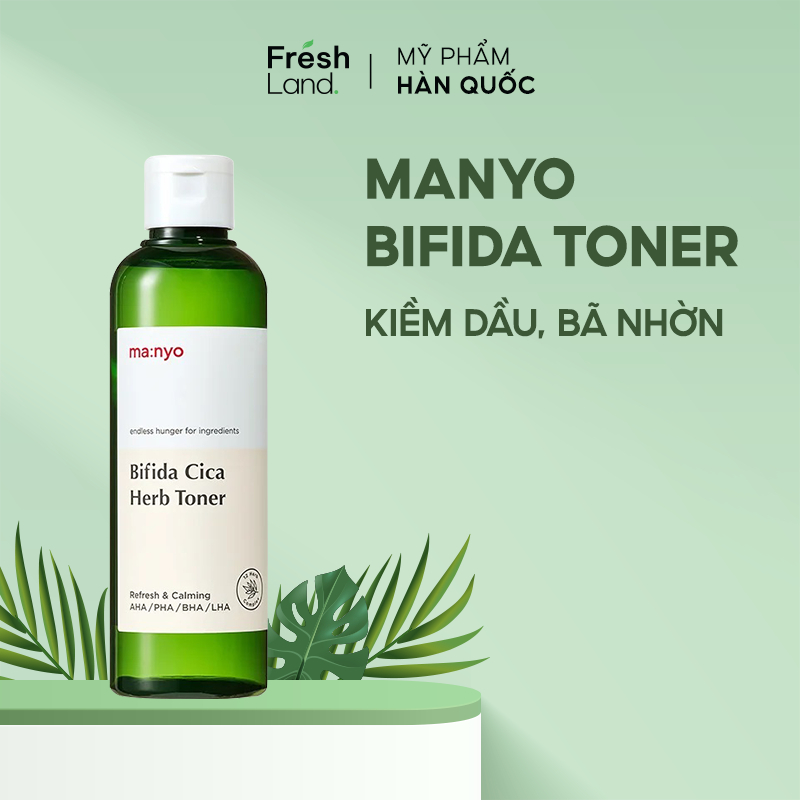Nước Cân Bằng Da Manyo BIFIDA CICA HERB TONER 210ml
